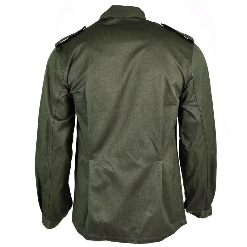 Giacca di campo dell'esercito belga originale BDU Shirt Olivo combattimento militare Nuovo