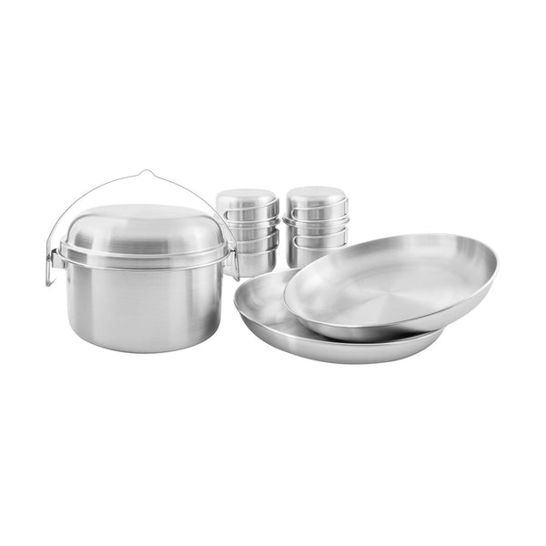 Tatonka picnic set ii 8pcs ciotola di cottura da pentole da campeggio compatto