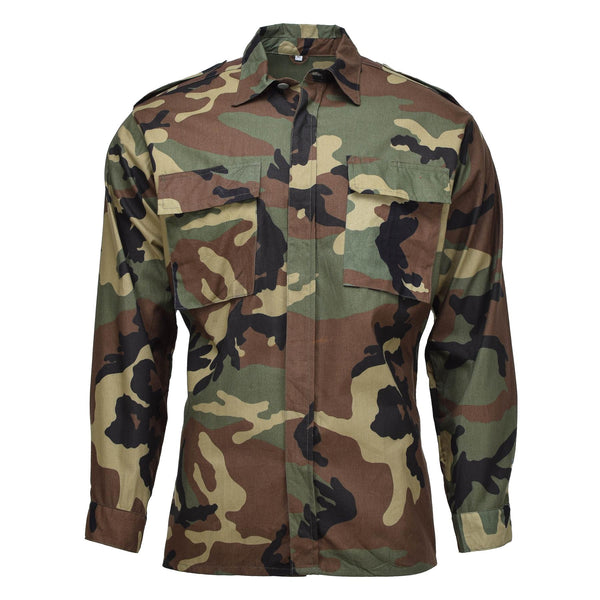 Shirt militare croato originale Cotton bdu bdu boscaiolo dell'esercito camo nuovo