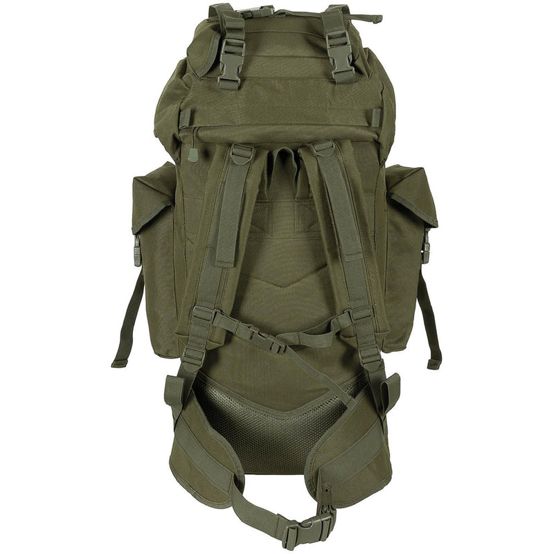 MFH Brand Army BW Combat Tactical MOLLE 65L BASSO DI ASSO DI ALLUMINO NUOVO