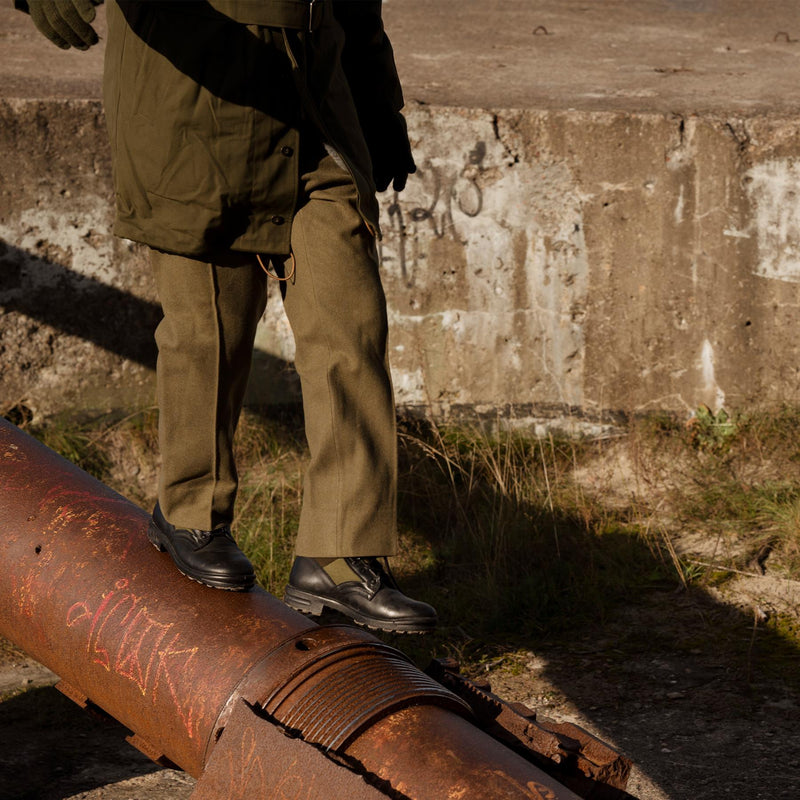 Pantaloni di lana dell'esercito italiano originali abiti per pantaloni vintage formali