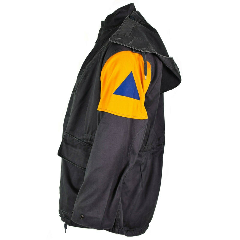 Giacca da combattimento dell'esercito danese originale M84 Danimarca Difesa civile Grey Field Surplus