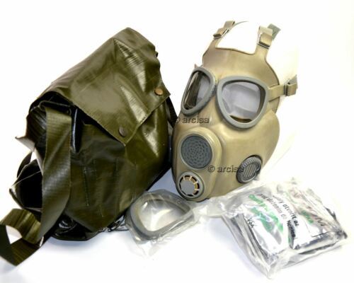 Maschera per gas militare ceco cecoslovacco M-10. Nuovo set completo. CZ Mask Gas Mask M10