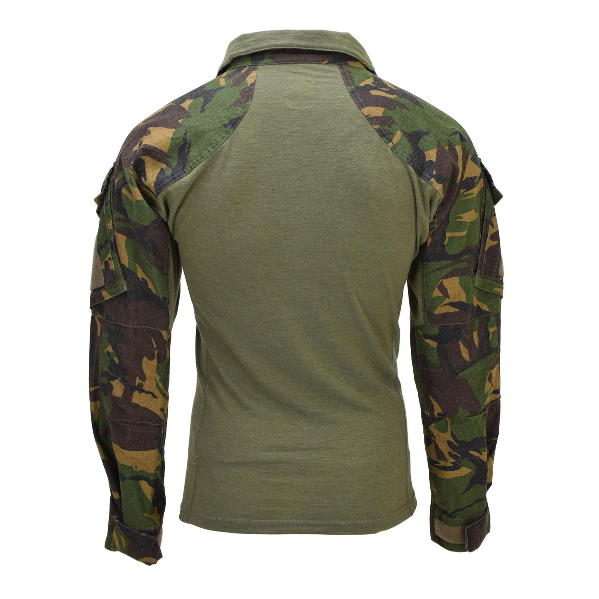 Camicia da combattimento militare olandese originale da campo con zip DPM mimetica
