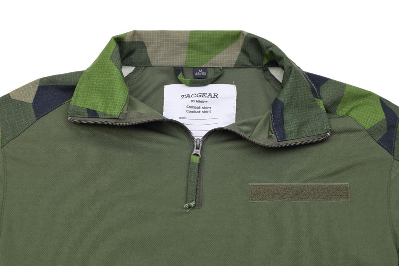 Marca tacgear swedish in stile militare camicie da campo mimetico Splinter Splinter