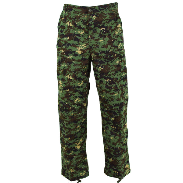 Guinea Guinea Bissau Pants dell'esercito RIPSTOP JUNGLE CAMOUFFAGE IMBIETTO MILITARI NUOVO