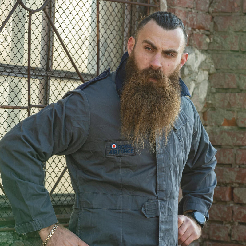 Army Original British Royal Air Force Blue Coverll Boiler Uniform turista Nuova