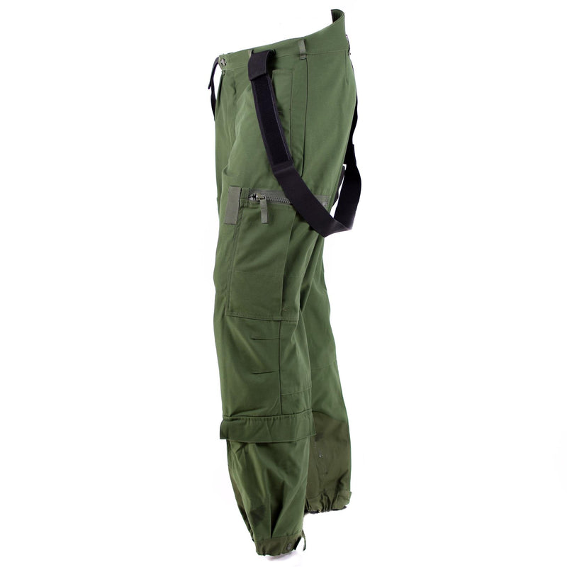 Pantaloni cisterna termiche svedesi autentiche pantaloni m90 olive bdu walet Braces nel complesso nuovo