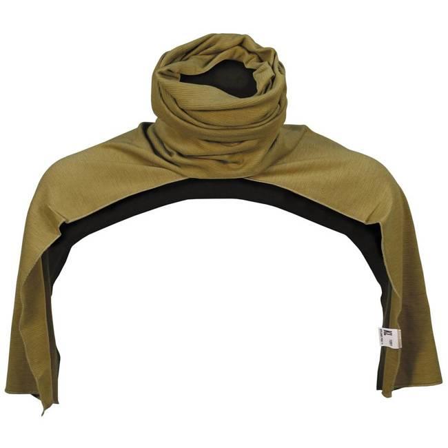 Autentico esercito olandese sciarpa kaki in surplus militare tubo di lana di lana di cotone nuovo
