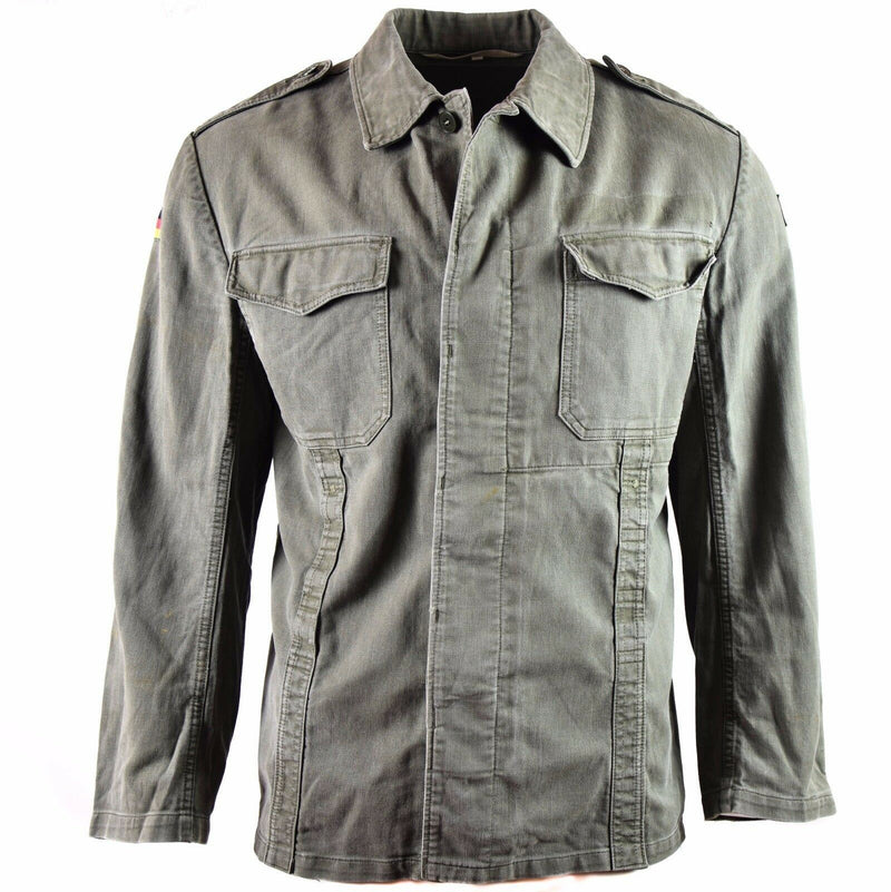 Giacca moleskin dell'esercito tedesco originale. Giacca Drab Olive Vintage BW Army Field
