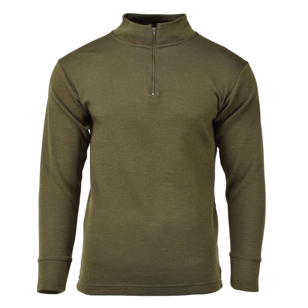 Oliva traspirante con cerniera militare originale in Italia