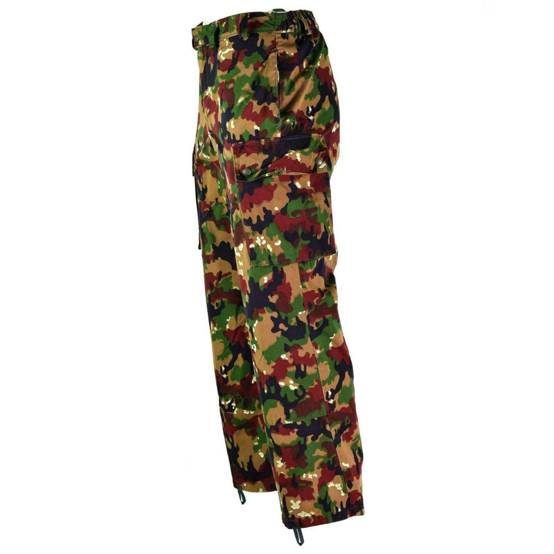 Pantaloni dell'esercito svizzero originali M83 Combat Alpenflage Cime Field Pantaloni Nuovi