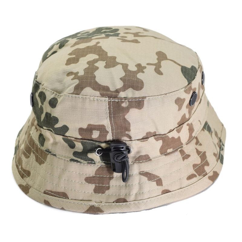 Tacgear Brand German Army Style German Boonie Hat Desert Flecktran Camo Ripstop