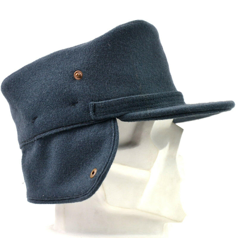 Cappello invernale originale dell'esercito svedese. Blu invernale blu invernale nuovo