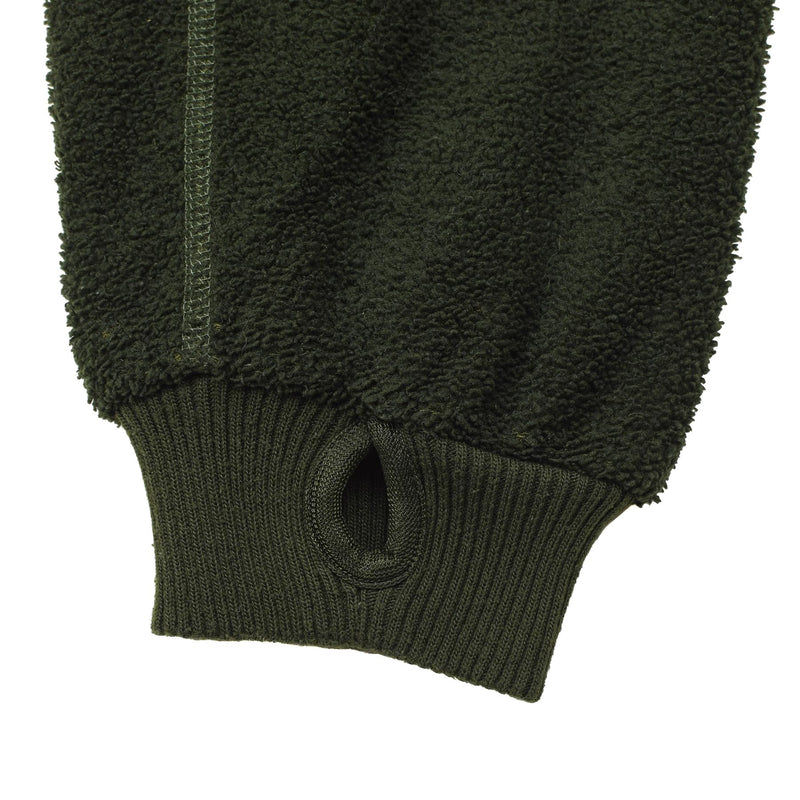 Giacca in pile militare olandese originale caldo morbido caldo termico clima sportivo