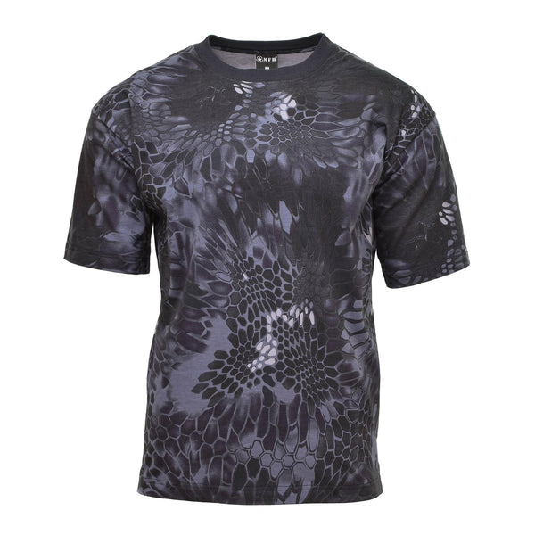 MFH T-shirt in stile esercito americano manica corta mimetizzatore di serpente