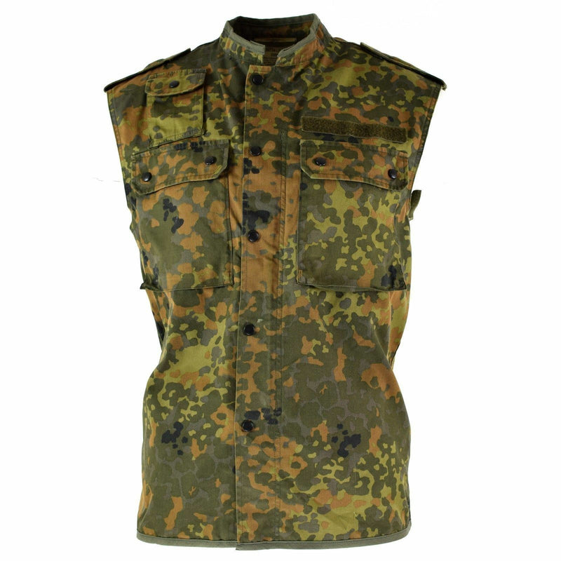 Match dell'esercito tedesco originale zippato flecktarn camo combattimento tattico bw esercito problema