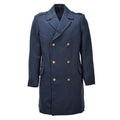Cappotto doppiopetto in lana originale dell'esercito olandese blu