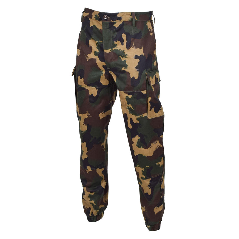 Guidi pantaloni da campo militare ungherese M1990 Woodland Camo ha rinforzato Nuovo