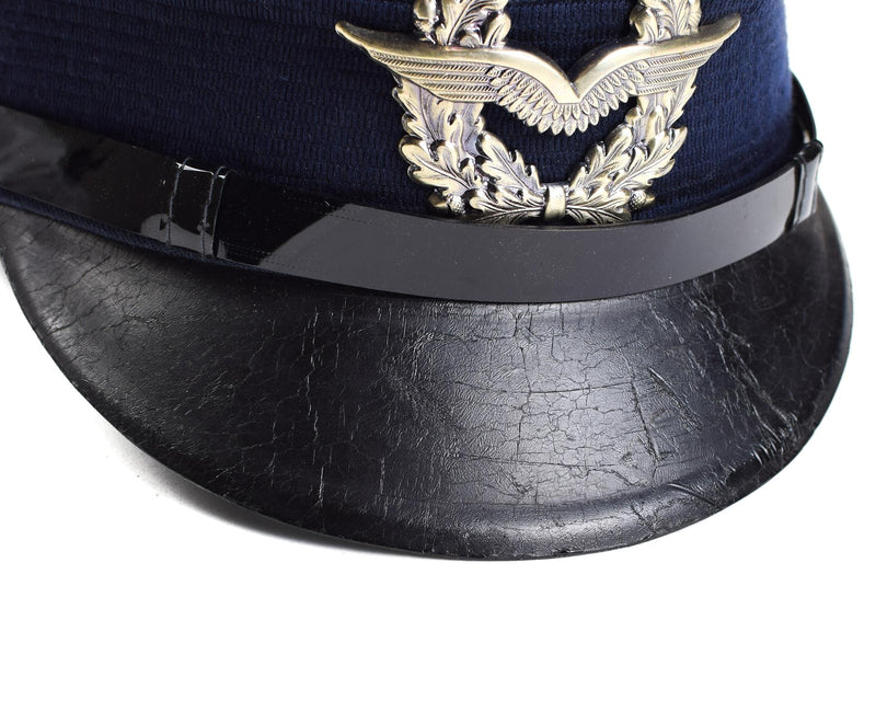 Genuino cappello della visiera dell'esercito tedesco. Forze aeree forze militari a punta di cappello luftware Nuovo