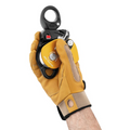 Dispositivo di traino a fune girevole PETZL PRO TRAXION Progress Capture Puleggia Giallo