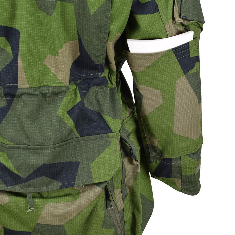 Tacgear Brand Military Style Ripstop Commando Smock Giacca Splinter Camo FullZip