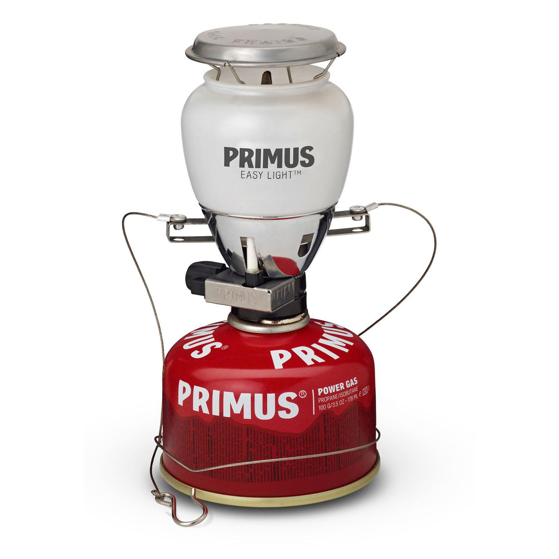 Lanterna a gas Primus EasyLight 490 lumen Lampada da campeggio per esterni in vetro