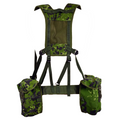 Set di cinghie militari originali danesi M/96 CQC 6 pezzi regolabili M84 Camo