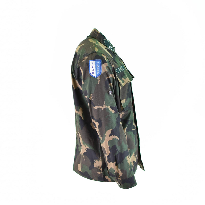 Guida camicia dell'esercito ungherese M90 ​​4 Colore camuffato a manica lunga militare nuovo
