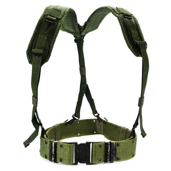Sistema di cinguetti dell'esercito degli Stati Uniti originale Bisende Web Belt LC-2 Military Pistol Green