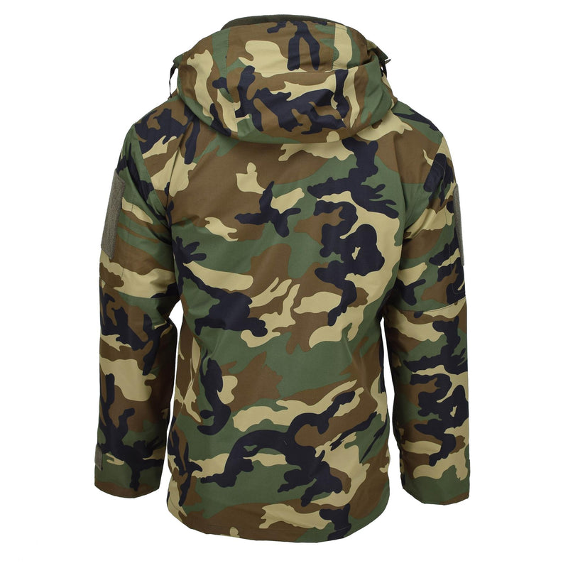 MIL-TEC Style Military Gen II Giacca invernale foderata invernale Woodland Camo Soft Shell Parka