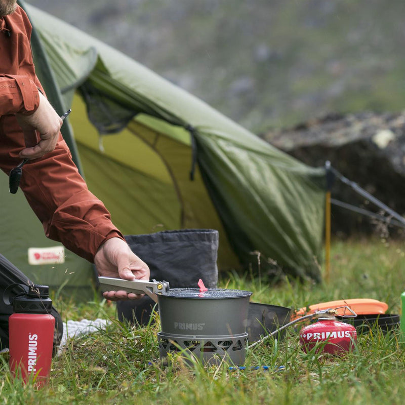 Primus Primetech Camping Stove Set 1,3 litri che cucina il bruciatore per esterni in pentola bollente
