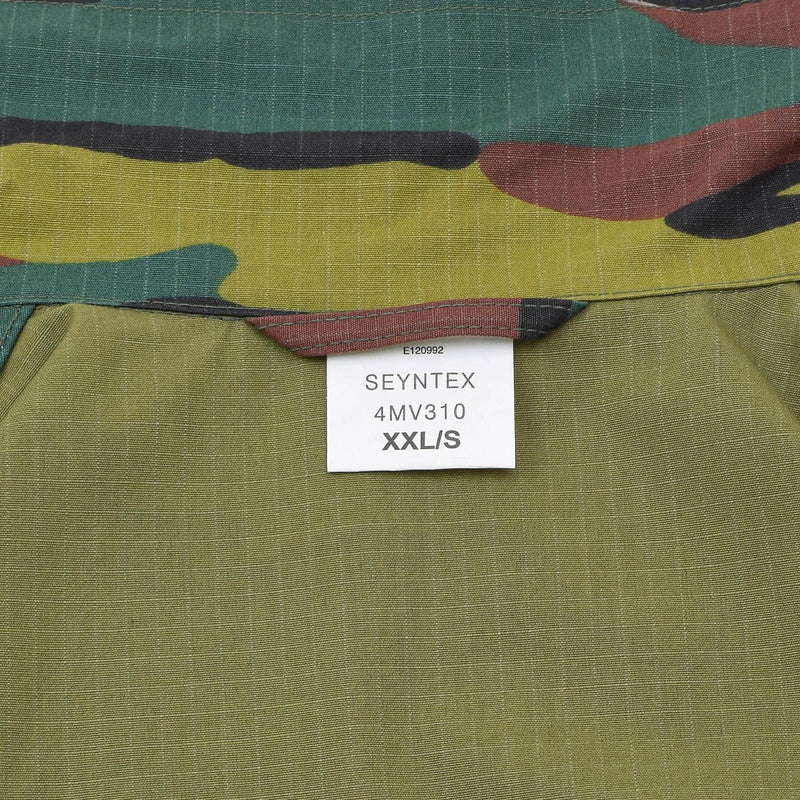 Camicie da combattimento da campo dell'esercito belga originale Ripstop Bdu Bdu Scattature Giacca Nuova