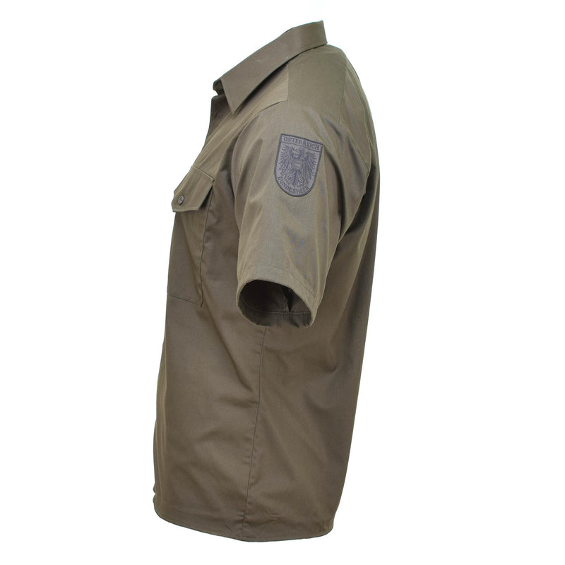 Shirt dell'esercito austriaco originale M65 Combatti leggeri a maniche corte Olive BDU Nuovo
