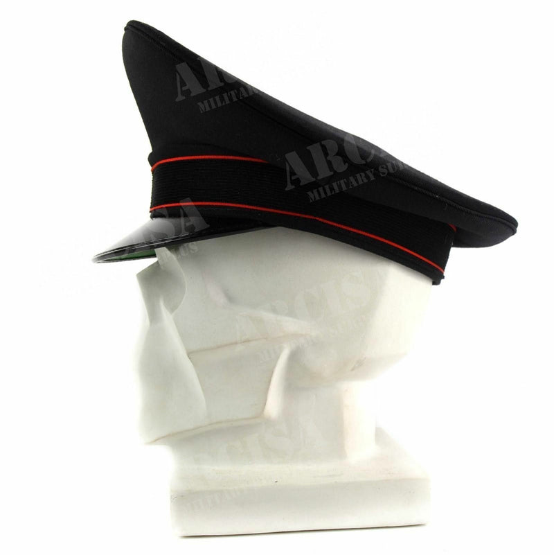 Autentico esercito italiano puntato a punta della polizia militare Visor foraggiatore black new