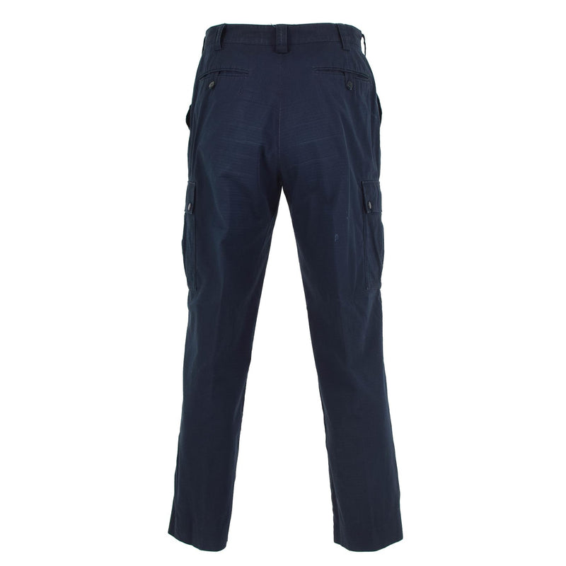 Pantaloni di polizia britannici originali blu Ripstop Dureble Dured Unifort Pantaloni surplus