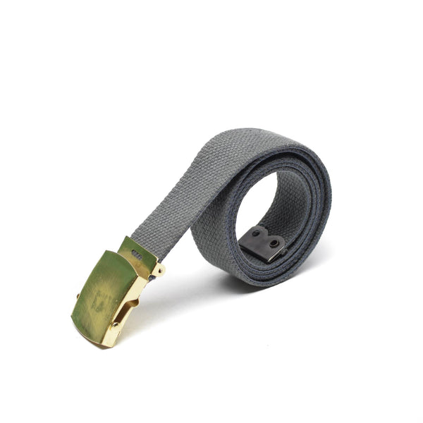 Cantina grigia casual dell'esercito di tela con fibbia dorata unisex surplus militare