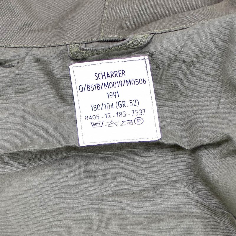 Guida vera Armata tedesca Parka Olive Olive Oversare Overplus Coat Long Od Vintage Nuovo