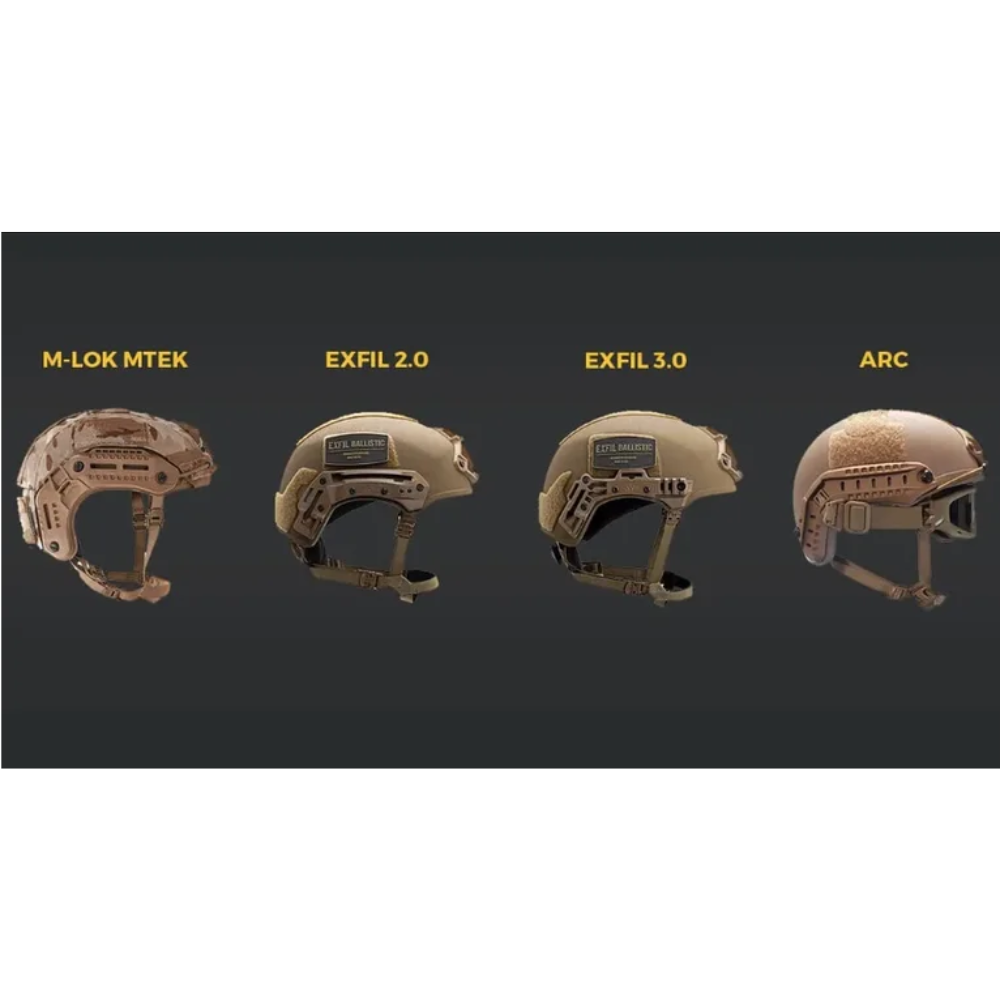 Earmor M11 ARC Adattatore per binario per casco Peltor Cuffie tattiche Set nero