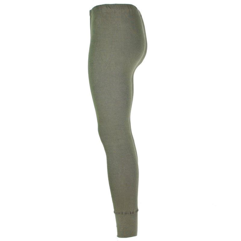 Pantaloni dell'esercito tedesco autentici lunghi Johns olive clima freddo biancheria intima Nuovo