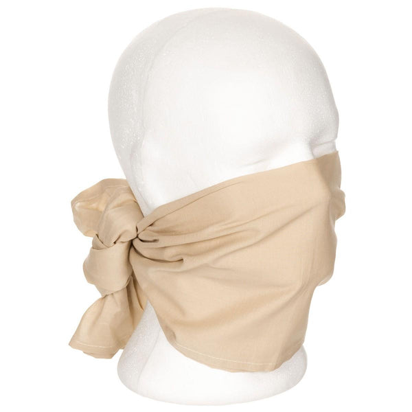 Autentico deserto britannico Desert Scarf Khaki Bandana Headwrap 105x40cm 41 "x16" Nuovo