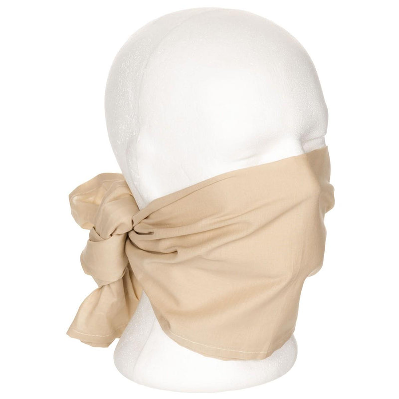 Autentico deserto britannico Desert Scarf Khaki Bandana Headwrap 105x40cm 41 "x16" Nuovo