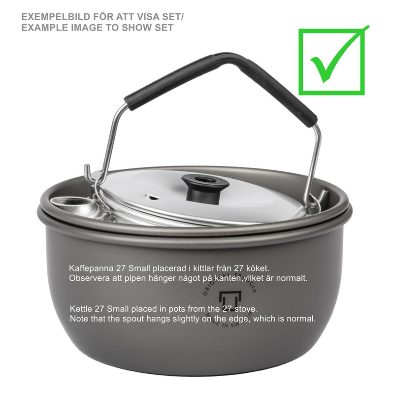 Trangia 0.6L Kettle LID Alluminio Cottura in campeggio pieghevole in alluminio