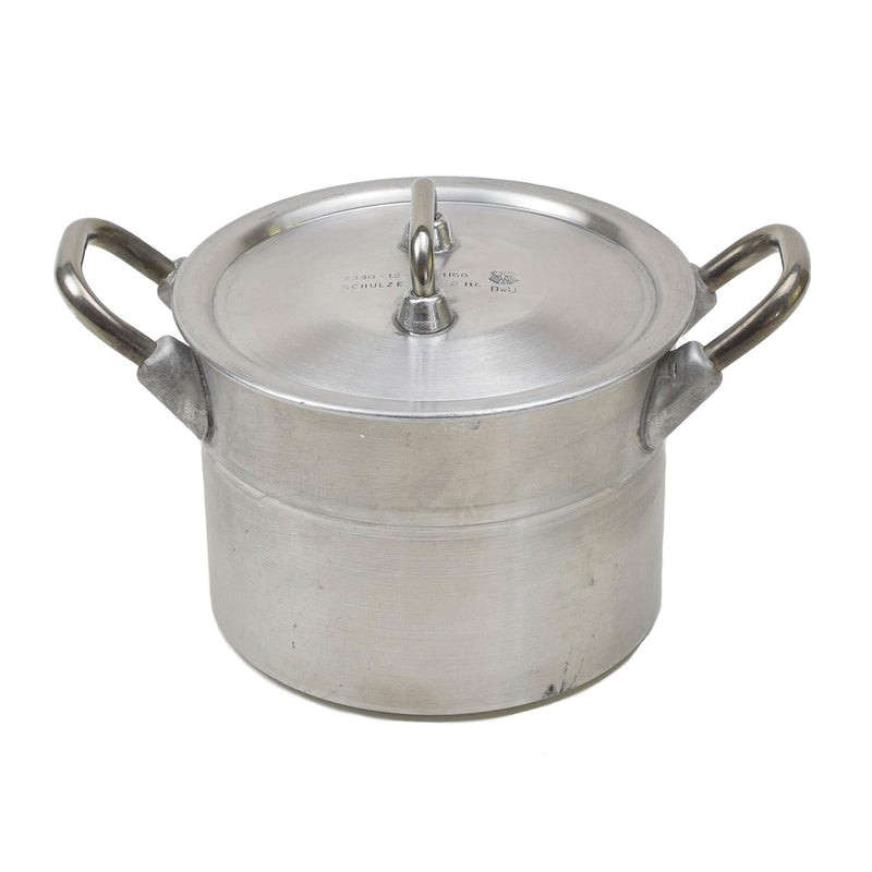 Originale tedesco in alluminio militare tedesco 2liters pot coperchio escursionismo bw mess kit nuovo