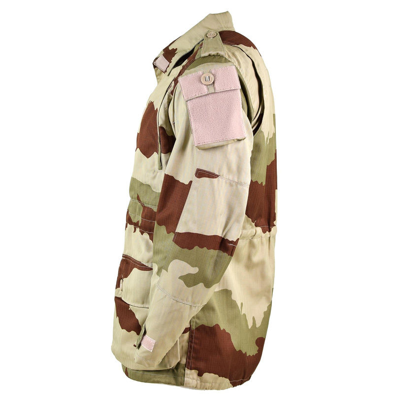 Autentico esercito francese parka felino felino t4 s2 giacca da combattimento deserto camo nuovo