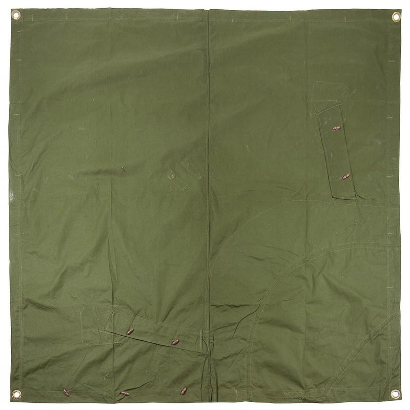 Genuino rifugio dell'esercito rumeno Terpaulino impermeabile Terpaulin Olive Poncho 180x180cm