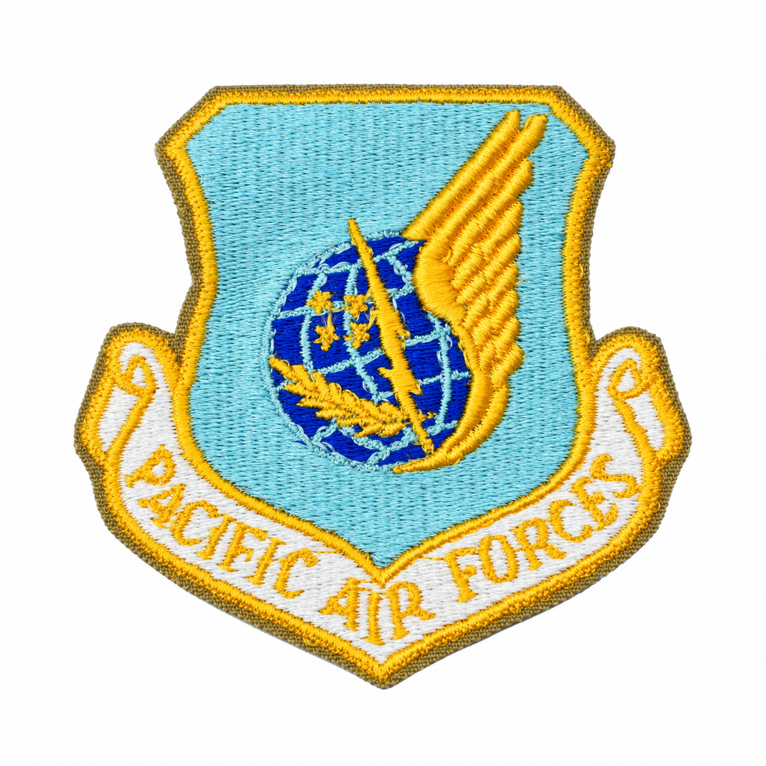Surplus dell'esercito con insegne PACAF delle forze aeree militari del Pacifico originali degli Stati Uniti