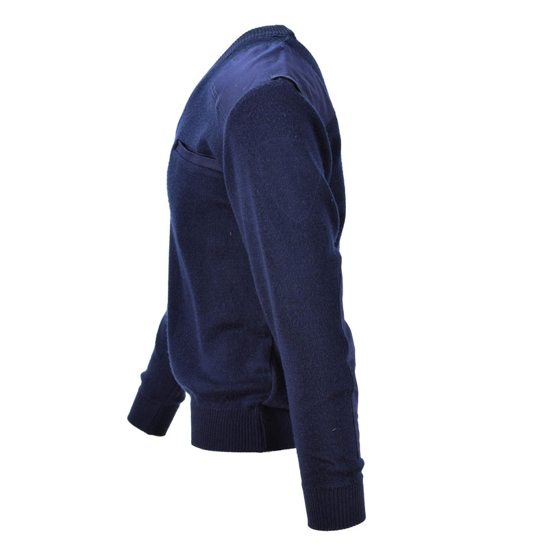 Genuino maglione dell'esercito olandese blu milita