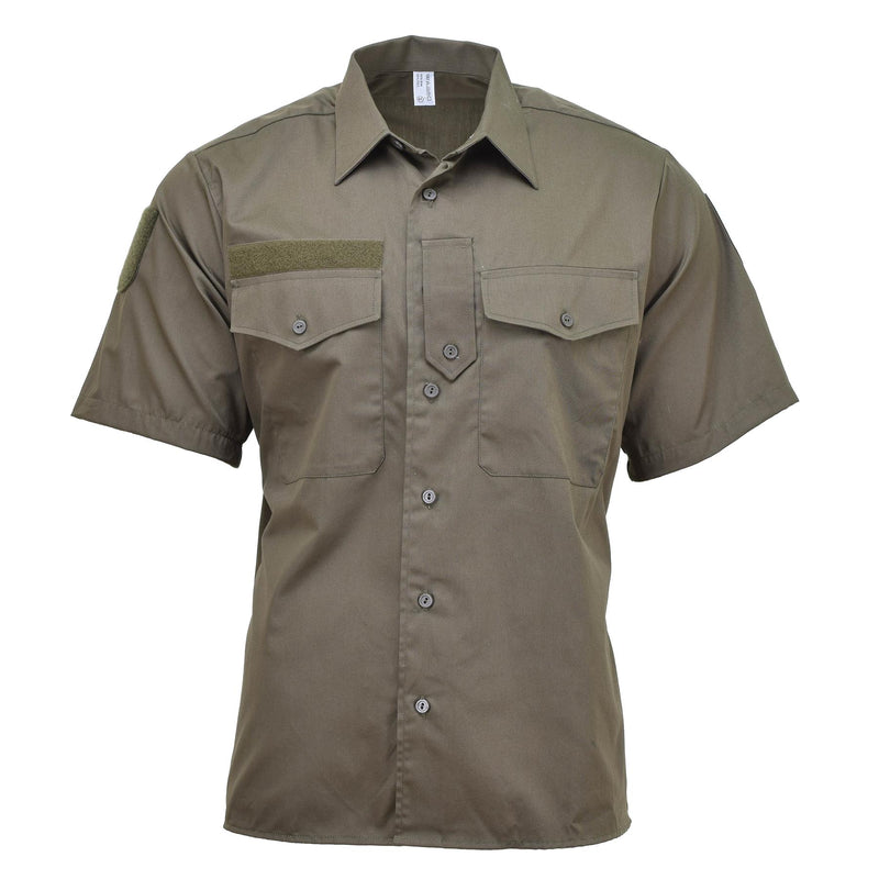 Shirt dell'esercito austriaco originale M65 Combatti leggeri a maniche corte Olive BDU Nuovo