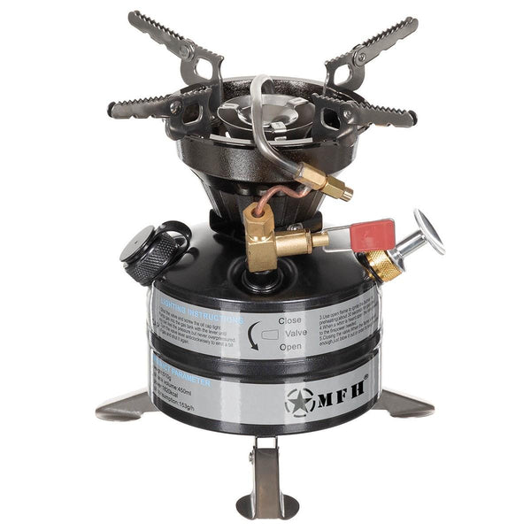 MFH Brand Brand Petrol Studio da campeggio campeggio Kit di bruciatura a combustibile per outdoor per esterni